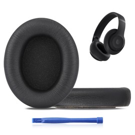 MC Magic Cushion Replacement Ear Pads for Beats Studio pro,High-Density, Shock-Absorbing Foam,Protein Leather,Doesn't fit Any Other Studio Models (Black)