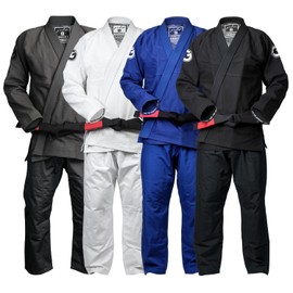 Gold BJJ Foundation Gi - Pearl Weave Jiu Jitsu Gi for Men and Women - IBJJF Competition Legal BJJ Gi (Black, A5)