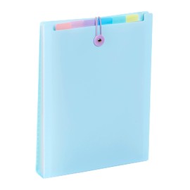 Viquel - 6 Position Backpack Organiser - Rainbow Pastel - Vertical Expanding File A4 - Blue