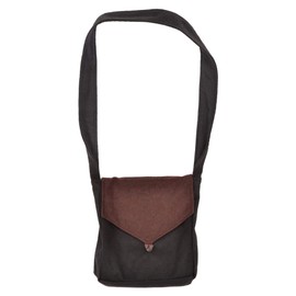 HEMAD Medieval Bag Dwain Wool Felt Black/Red, Black/Green, Black-Brown, Black-Blue Garment LARP