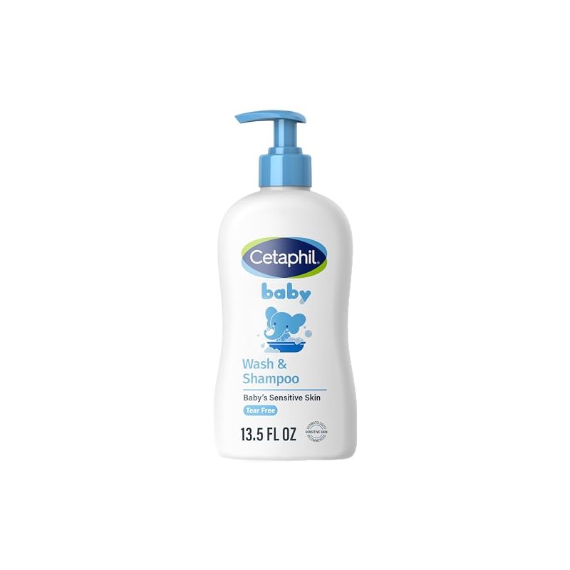 Cetaphil Baby Wash and Shampoo 399ml Organic Jabón Líquido