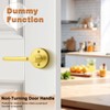 Probrico Gold Dummy Door Handles Interior French Door Handle Lever