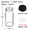 Churboro 36 Spice Jars with 547 Labels- Glass Spice Jars