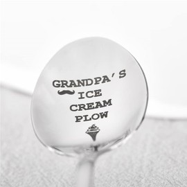 Grandpa Ice Cream Spoon Coffee Tea Spoons Funny Papa Gifts from Grandkids Fathers Day Birthday Christmas Grandfather Gifts
