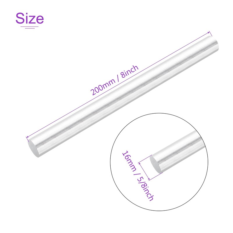 DMiotech 1 Pcs Aluminum Rods, 5/8" Dia 8" Long Solid