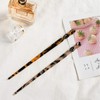 6 Pack Acetate Hair Sticks Leopard Printed Hair Chopsticks Tortoise