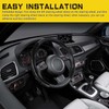 KEEPDSGN 15''Carbon Fiber Leather Car Steering Wheel Cover Non-Slip For