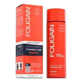 Foligain Shampoo Triple Acción Para Hombres Con 2% Trioxidil