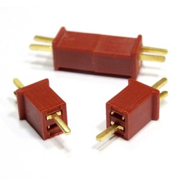 VUNIVERSUM 10 Pairs (20 Pieces) Premium Micro T-Dean T-Connector Gold Plug Reverse Polarity Proof Mini Plug Female Male Female RC Model Making