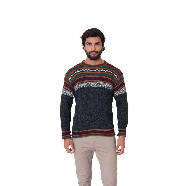RAYMIS Alpaca Wool Sweater Men | Alpaca Sweater For Men