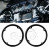 Generic Rear Speaker Trim Bezels Cover For Harley Tour Pak