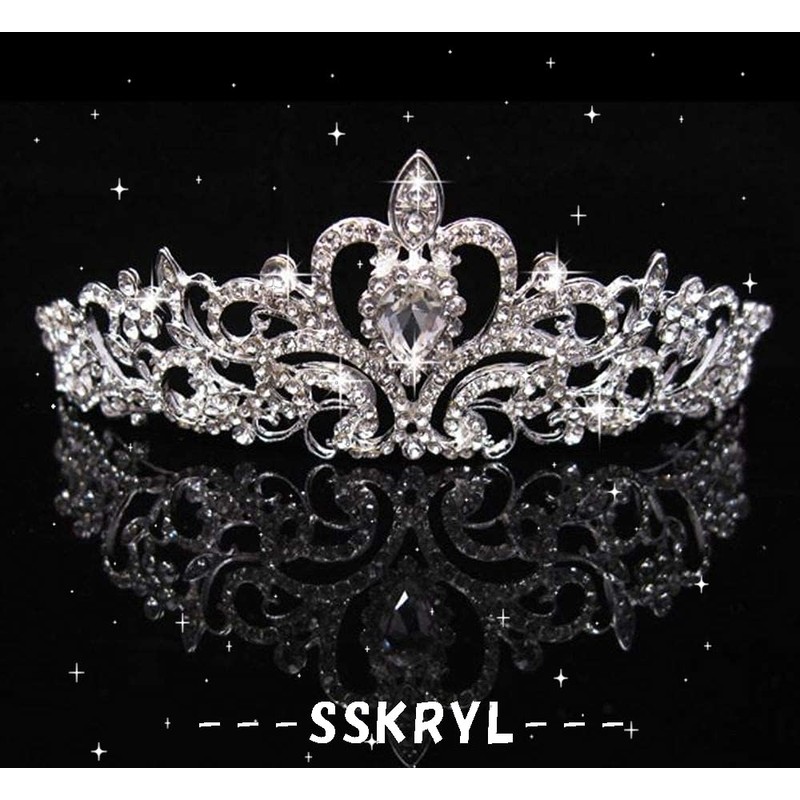 SSKRYL Tiara, Wedding Headdress, Headband, Hair Ornament, Wedding, Bridal, Bridal