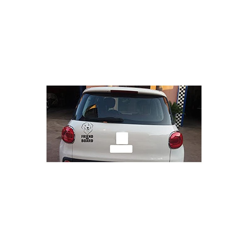 NewTeam Dog on Board Dog Car Sticker (Black)