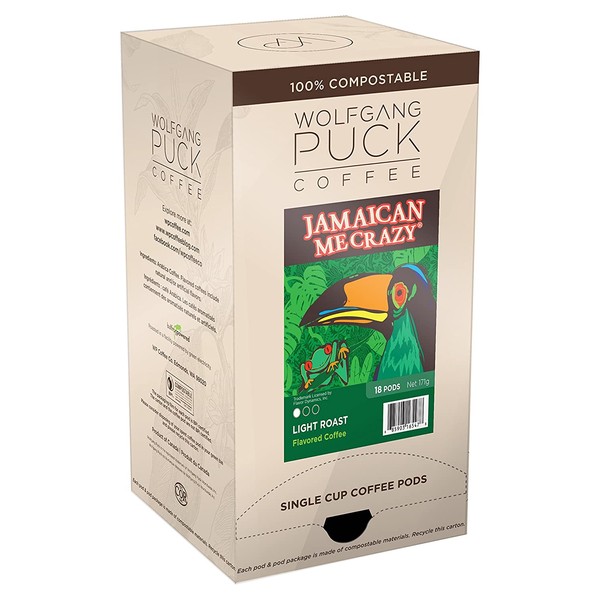 Wolfgang Puck Coffee, Jamaican Me Crazy Gram Coffee, 9.5 Gram