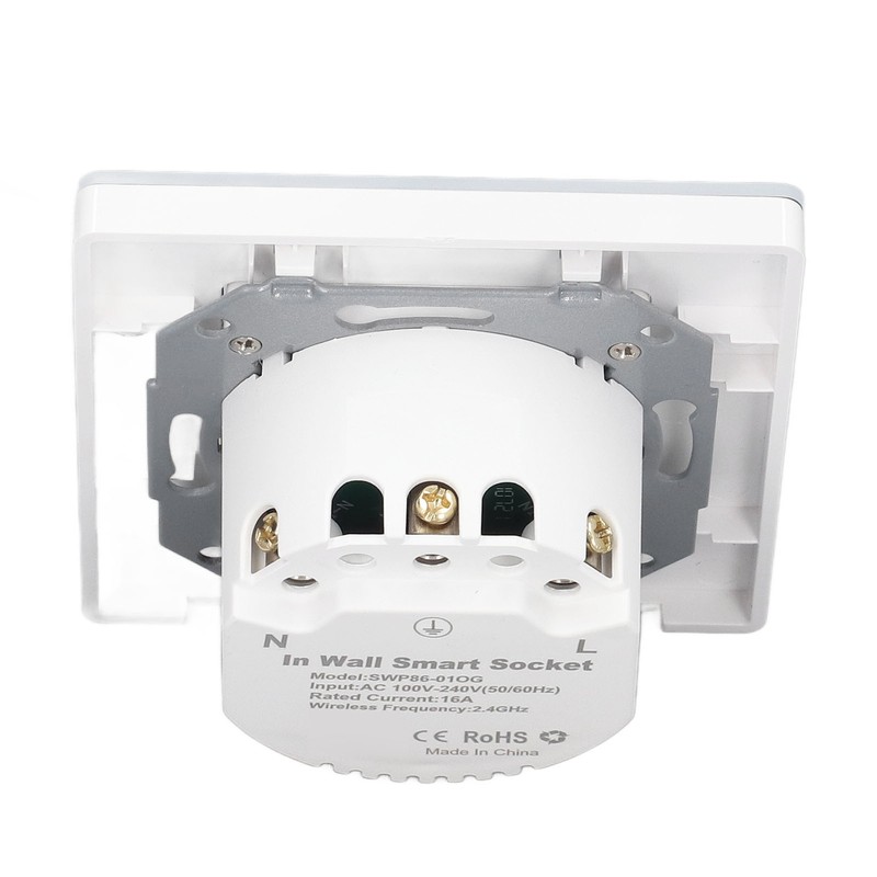 In Wall Smart Outlet 2.4GHz Wifi Socket Waterproof Remote Control