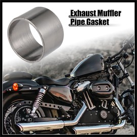 Hihaha 45mm ID 50mm OD Motorcycle Exhaust Muffler Pipe Gasket Graphite Durable Material