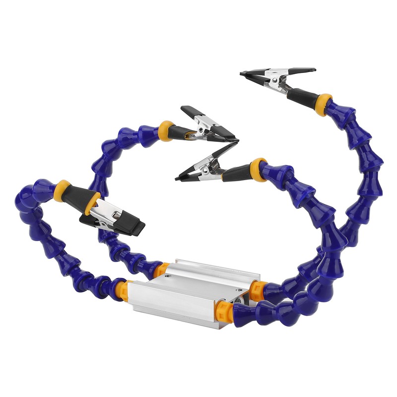 Soldering Helping Hands ABS Flexible Arm Aluminum Alloy Base Third