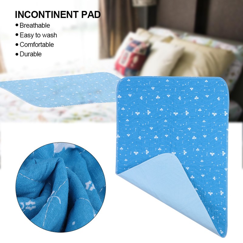 Four layer Antislip Adult Incontinent Pad Washable Reusable Underpads for