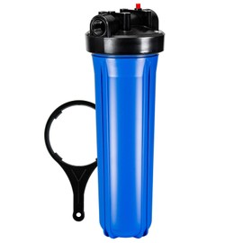 iSpring HB28B 20-Inch Whole House Water Filter Housing 1-Inch Outlet/Inlet Heavy Duty