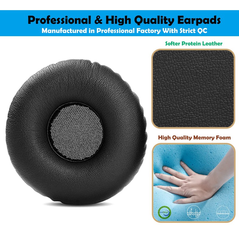 DowiTech Durable Headphone Replacement Ear Pads Cushions Headset Earpads Compatible