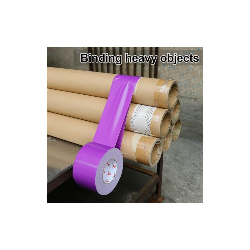 BOMEI PACK Cinta aislante de 4 pulgadas púrpura impermeable, resistente,