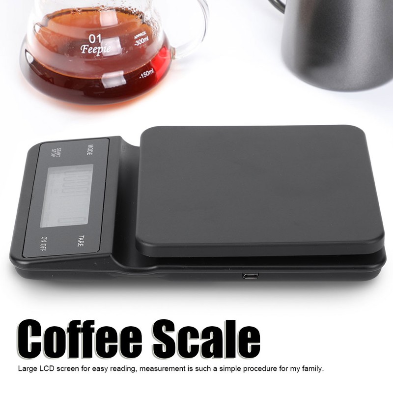 3kg/0.1g Electronic LCD Digital Kitchen Food Scale Drip Coffee Weighing