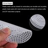 MECCANIXITY 20pcs 3" Plastic Mesh Canvas Sheet 13 Count Round