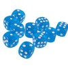 Yiotfandoll 10PCS Polyhedral Dice D6 Dice 16mm Acrylic Dice Game
