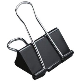 5 Star Office Foldback Clips 19mm Black [Pack 12]