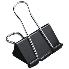 5 Star Office Foldback Clips 19mm Black [Pack 12]