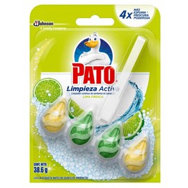 Pato Pastilla para Baño En Canastilla, Limpieza de Larga Duración, Aroma Lima Fresca, 38.6g