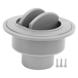 Ventilation Outlet, Φ100/76/47 mm Air Outlet, Spherical Fan Blade Ventilation, Grey Round Air Conditioning Socket, Motorhome, Universal Outlet, Car Warm Air Outlet, Car Parts for Motorhome Bus Boat