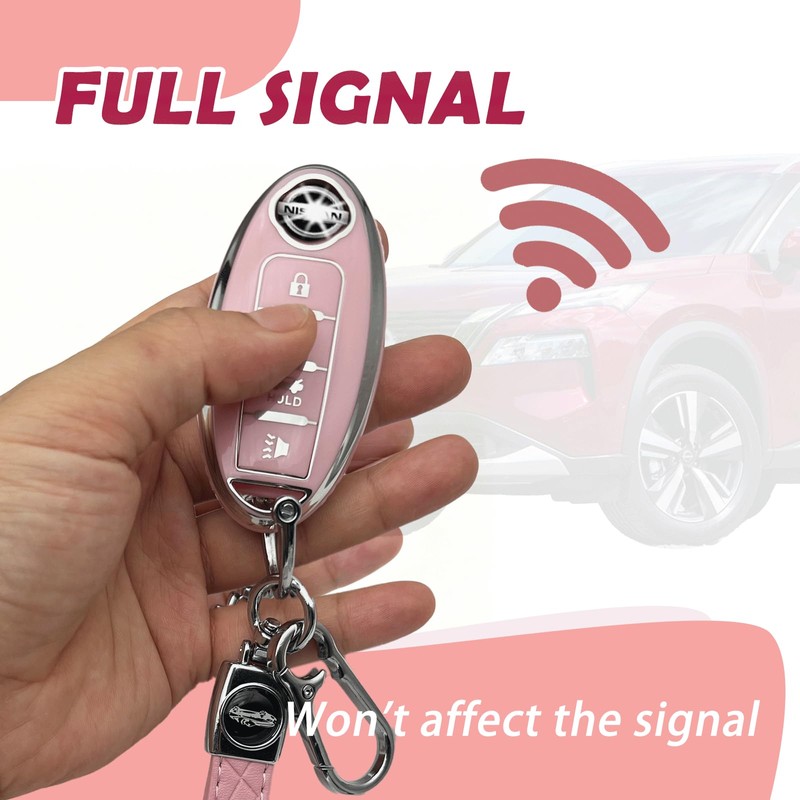 Key Fob Cover Case for Nissan Rogue Altima Accessories, Fits