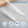 SACATR 1000 Count Heavy Duty Clear Plastic Knives Disposable,BPA-Free Disposable
