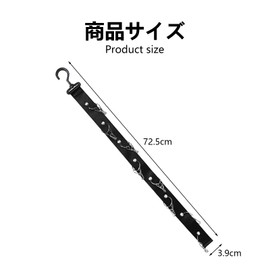 Minarena Hat Hanger, Hat Clip, Pack of 1, Cap Hanger, Storage with 8 Clips, Space Saving, Hanging Storage, Clothes Organization, Unisex, Foldable, Convenient to Carry