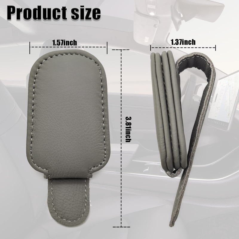 Sunglasses Holders for Car Sun Visor Magnetic Leather Sunglass Holder