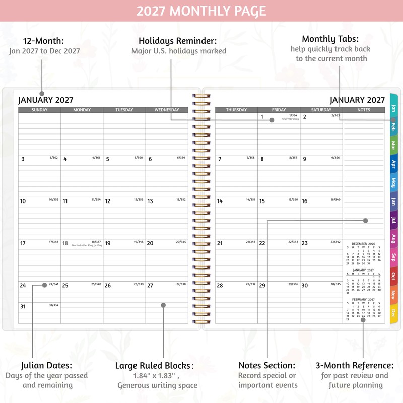 2027 Appointment Book - January - December 2027, Appointment Planner