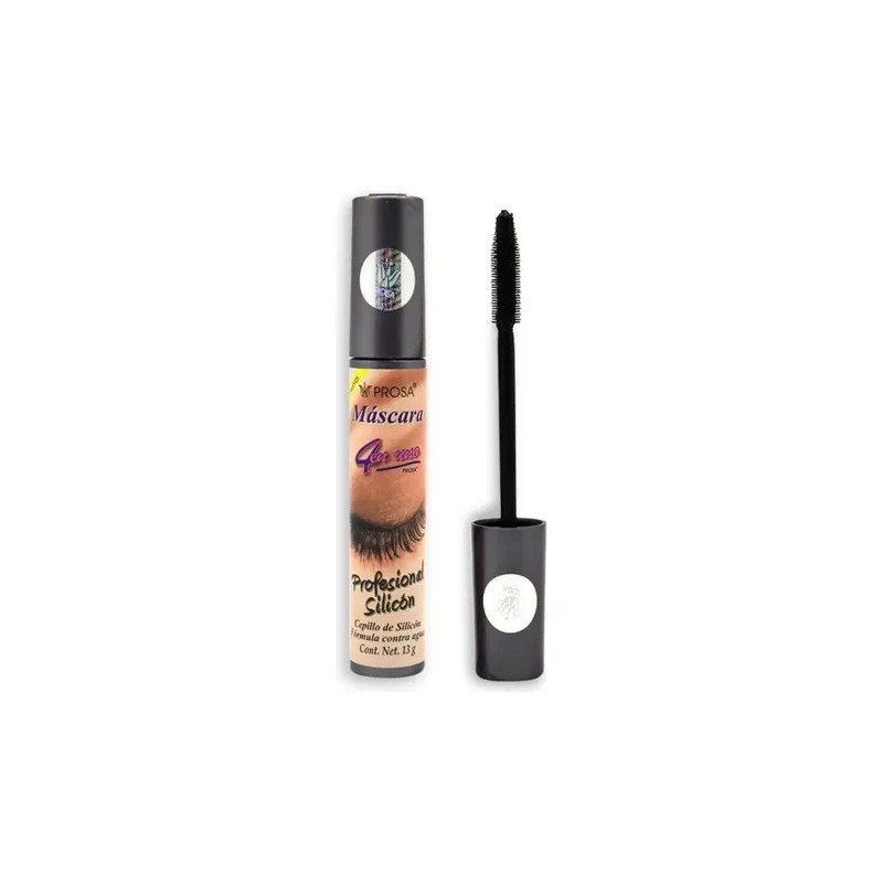 Máscara De Pestañas Prosa Profesional Silicón Waterproof Color Negro