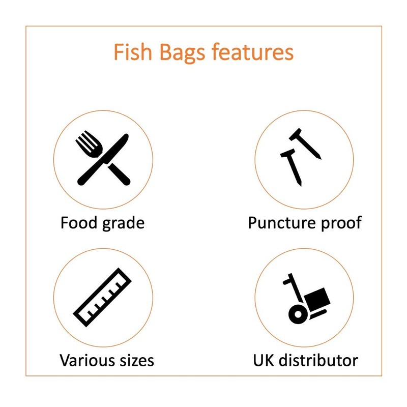 18" x 36" Fish Bags Watertight Transport Polythene bags 200