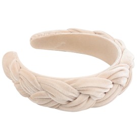 DRESHOW Velvet Braided Headband Women Hair Hoop Elastic Hair Bands Fashion Headbands for Women