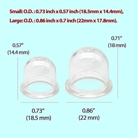 COMVASTARS Pack of 12 Primer Pump for Stihl FS130 FS85 FS80 FS56 FS55 FS46 FS45 F40 FS38, Primer Bulb Carburettor Replacement Parts Pump Bulb Accessories for Brush Cutter Brush Cutter Thread Cutter