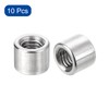 sourcing map Round Weld Nuts, M6 x 10mm x 8mm
