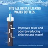 Brita Insulated Filtered Water Bottle with Straw, Reusable, Stainless Steel