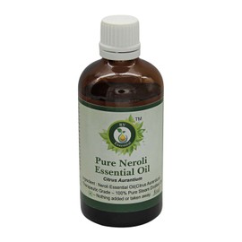 R V Essential Pure Neroli Essential Oil 50 ml (1.69 ounces) - Citrus Aurantium (100% Pure and Natural Steam Distillated) Pure Neroli Essential Oil