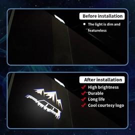 akarin 2 PCS LED Car Door Logo Lights Compatible for Land Cruiser 250 2023-present LC250 Courtesy Projector Laser Welcome Light Puddle Lamp Car Accessories (L3, LC250 2023-present)