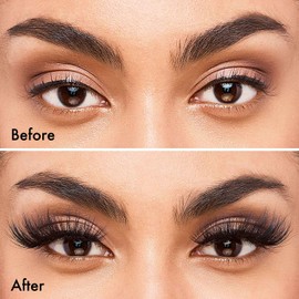 i•ENVY V-Luxe Noir De Noir False Eyelashes Blackest Black Finish, Weightless Volume and Curl False Lashes, Soft & Matte Fibers (Noir Lace)