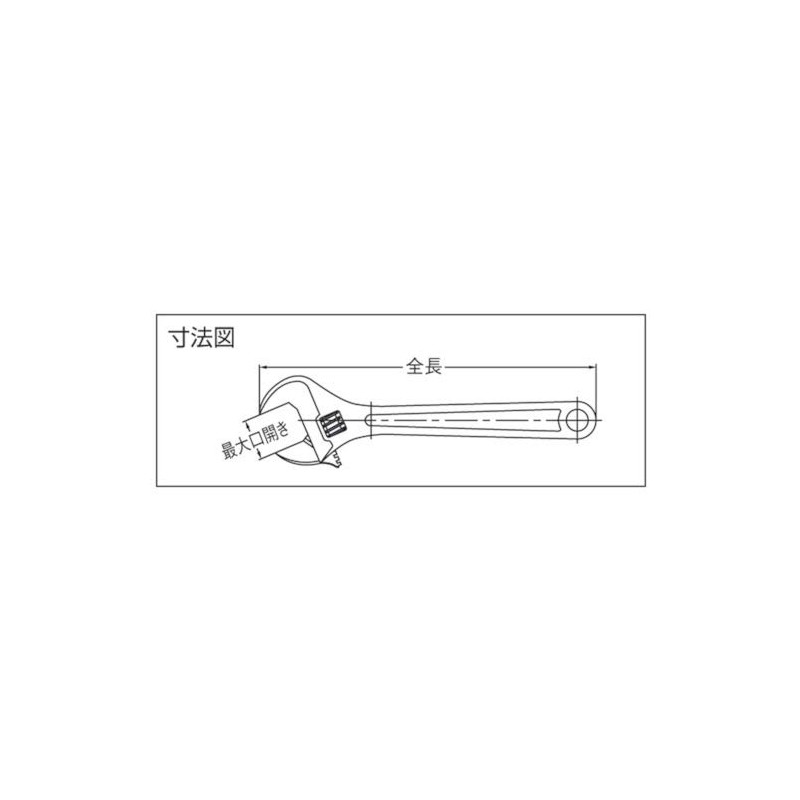 SUPERTOOL H MAN100 Monkey Wrench (Powerful Type)