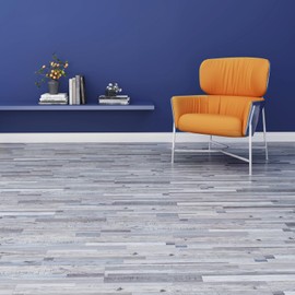 ATOPOSE Vinyl Floor Planks Self Adhesive,Laminate Flooring 36pcs-6"×36" with Wood Effect,Waterproof and Easy DIY Installation for Bedroom Living Room Kitchen Indoor Residential Area(5.02m²,Quilt)