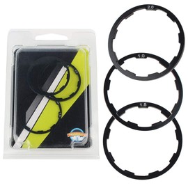 Arandela De Bicicleta ,Espaciador De Bicicleta, 3 Piezas/Juego 3 Tamaño 1 Mm + 1,5 Mm + 2 Mm Espaciador De Cubo De Volante De Bicicleta Soporte Inferior De Bicicleta Junta De Arandela De Eje