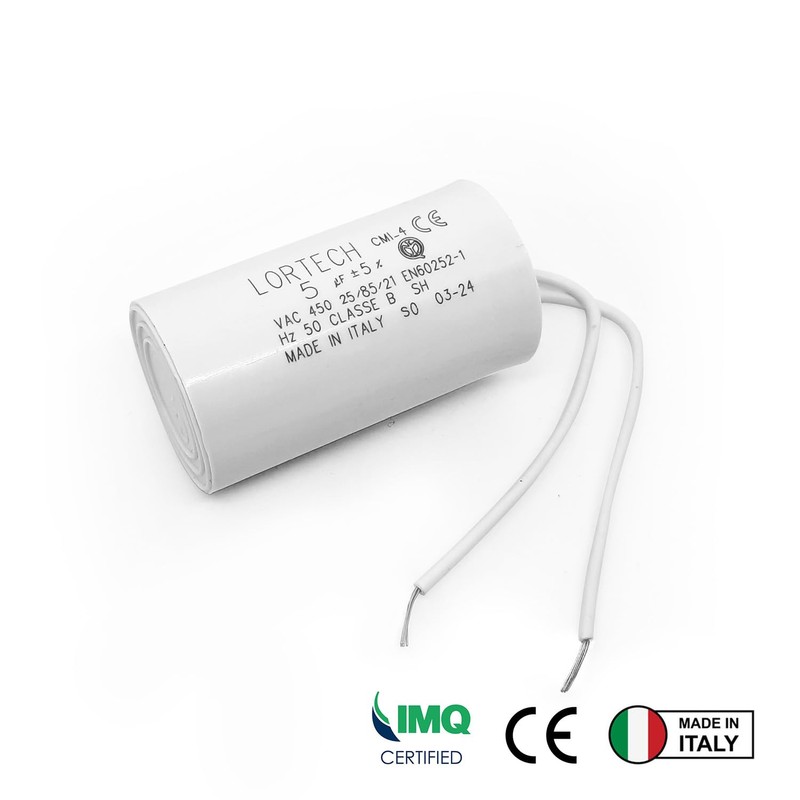 LORTECH Capacitor 5µF - Diameter 30 x 55 mm -